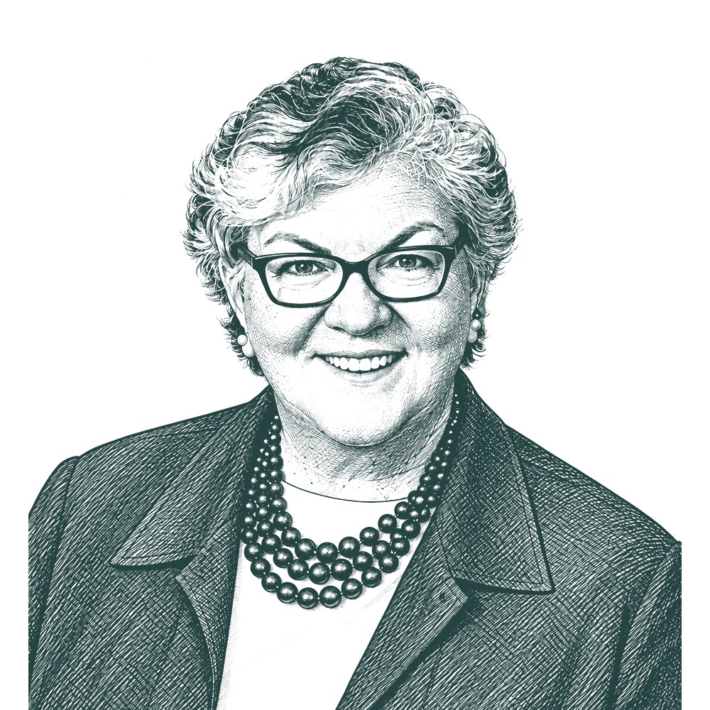 Hand-drawn portrait of Brenda "Sue" Fulton